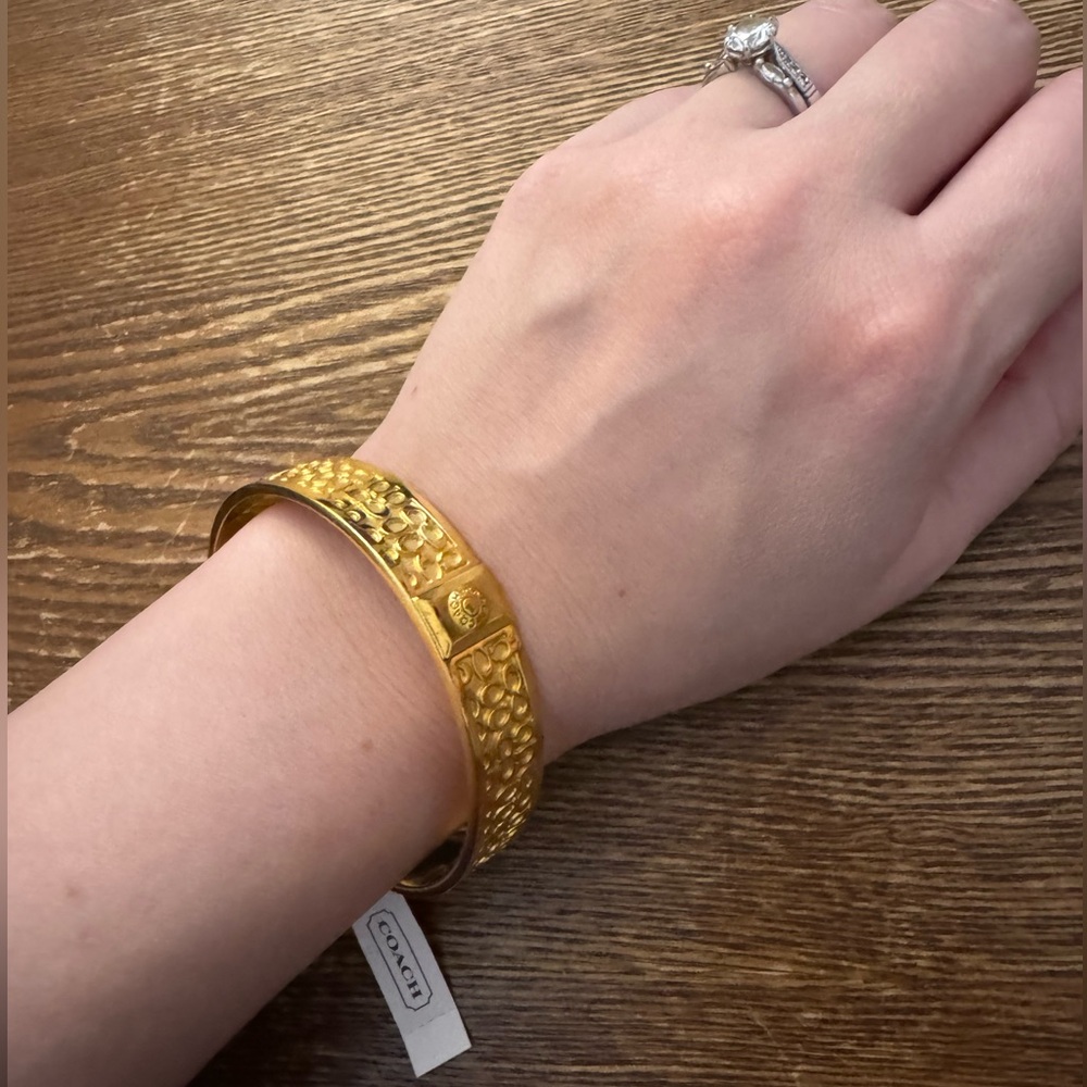 Gold Coach Bangle Bracelet